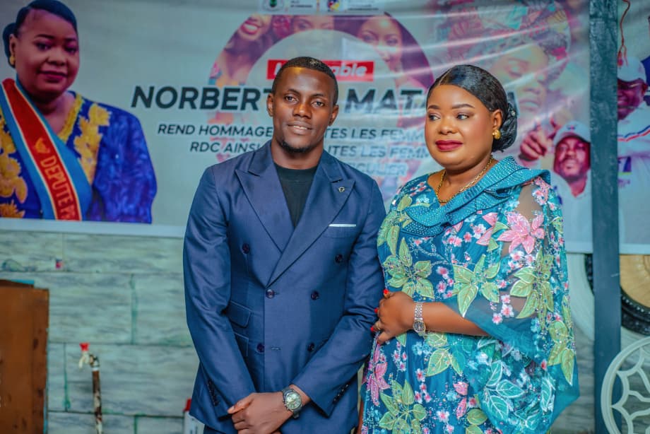 Norbertine Matanda lors d'une activité communautaire